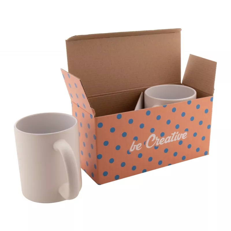 CreaBox Mug Double personalizowane pudełko na dwa kubki - biały (AP716180-01)