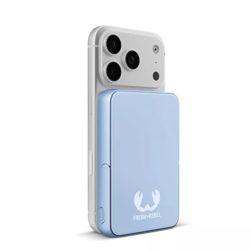 Fresh 'n Rebel Powerbank bezprzewodowy 10000 mAh kompatybilny z MagSafe - jasnoniebieski (LT49745-N0012)
