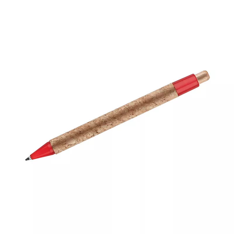 Długopis z naturalnego korka KORTE - czerwony (19632-04)