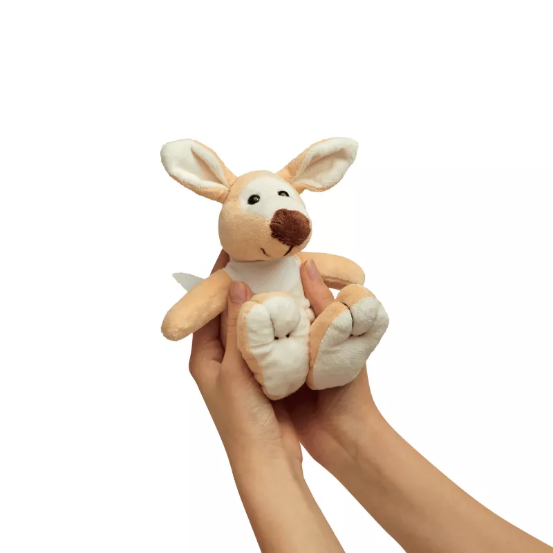 Pluszowy kangur - biały, brązowy (56-0502242)