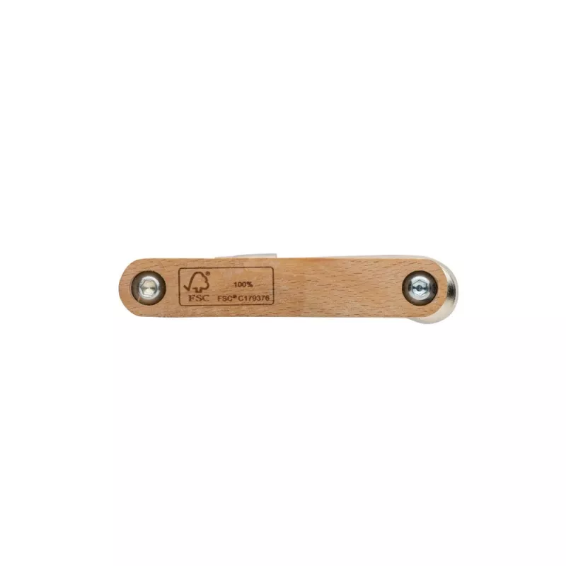Drewniane narzędzie wielofunkcyjne - brązowy (P221.089)