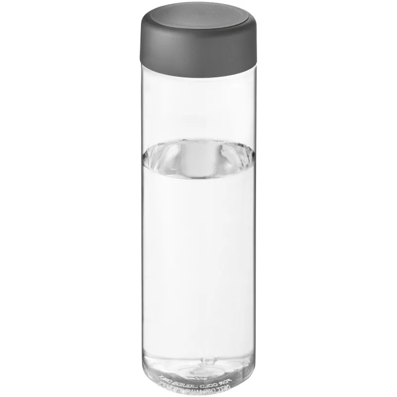 H2O Vibe 850 ml screw cap water bottle - Przezroczysty-Szary sztormowy (21043011)