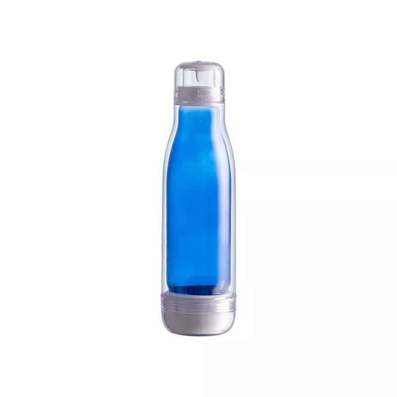 Butelka szklana z osłoną Smart 520 ml - niebieski (R08269.04)