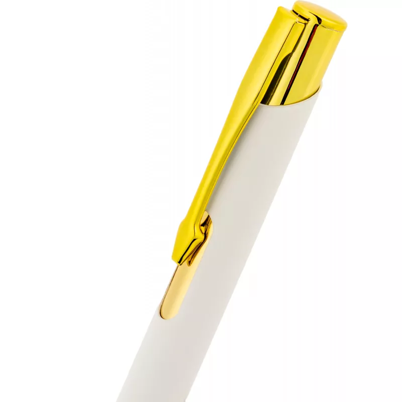 Długopis metalowy soft touch GLENDALE - biały (365506)