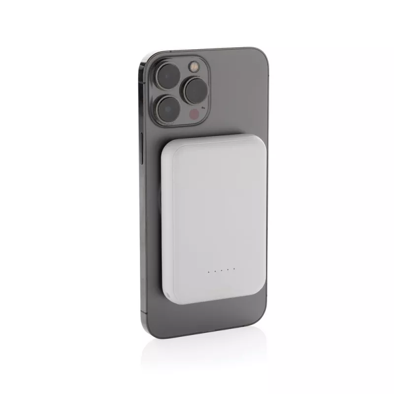 Magnetyczny bezprzewodowy power bank 5000 mAh, 5W Stellar - biały (P322.5903)