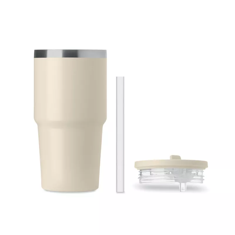 Kubek termiczny ze stali z recyklingu 500 ml ALAND - Bezowy (MO3170-13)