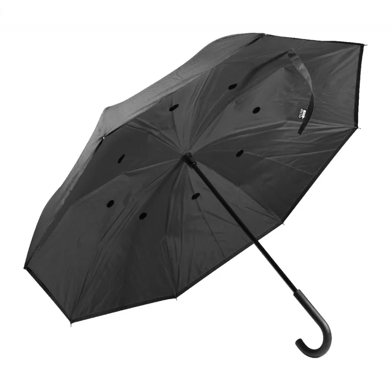 Raura Parasol odwracalny RPET - czarny (AP800103-10)