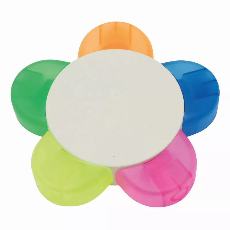 Zakreślacz w kształcie kwiatka - wielokolorowy (56-1103340)