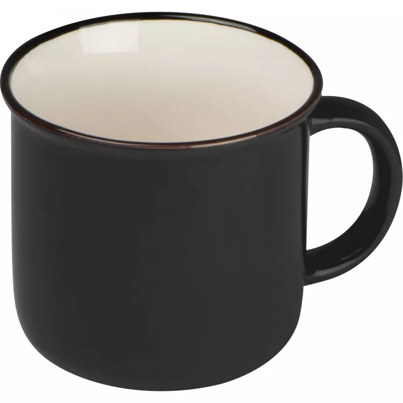 Kubek ceramiczny 350 ml - czarny (8084303)