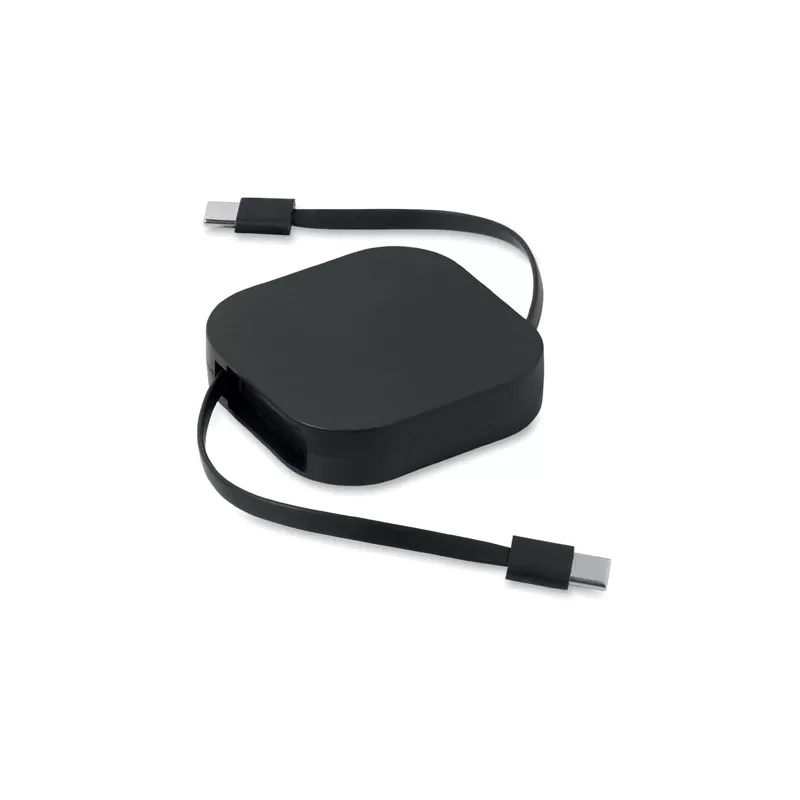 Kabel zwijany USB-C 100W LINEA 100 - Czarny (MO2924-03)