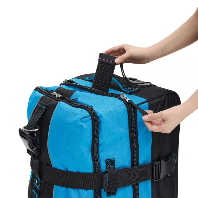 Torba podróżna na kółkach BoGi XL - czarny, niebieski (56-2250722)