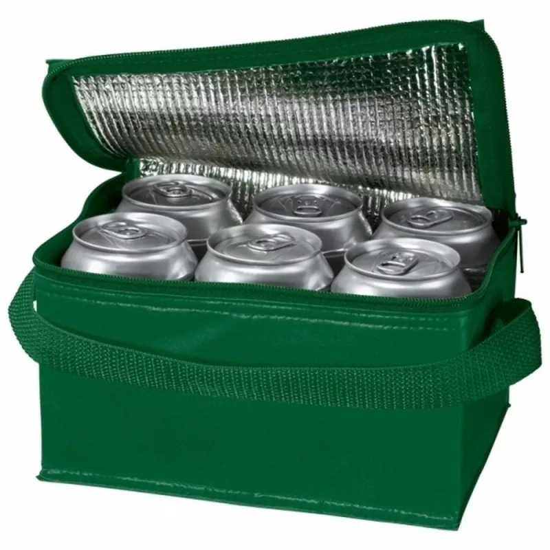 Torba termiczna na 6 puszek 330 ml ASPEN - ciemnozielony (700499)