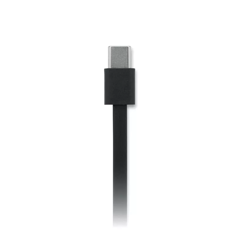 Kabel zwijany USB-C 100W LINEA 100 - Czarny (MO2924-03)