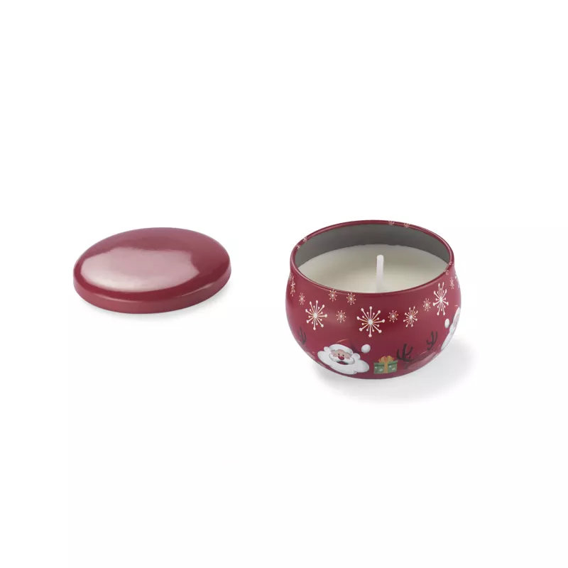 Świeczka sojowa o zapachu delikatnego rumianku KERI - czerwony (08505-04)