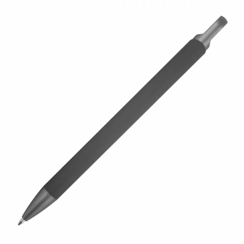 Długopis aluminiowy z recyklingu półżelowy KAROLINE - ciemnoszary (1444077)