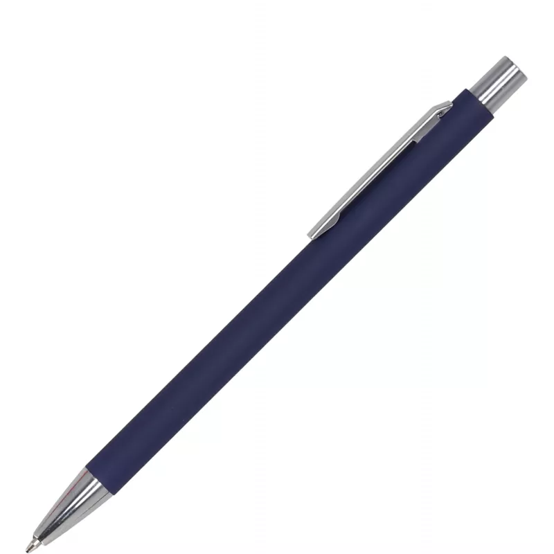 Długopis metalowy soft touch GIORGIO - granatowy (1368044)