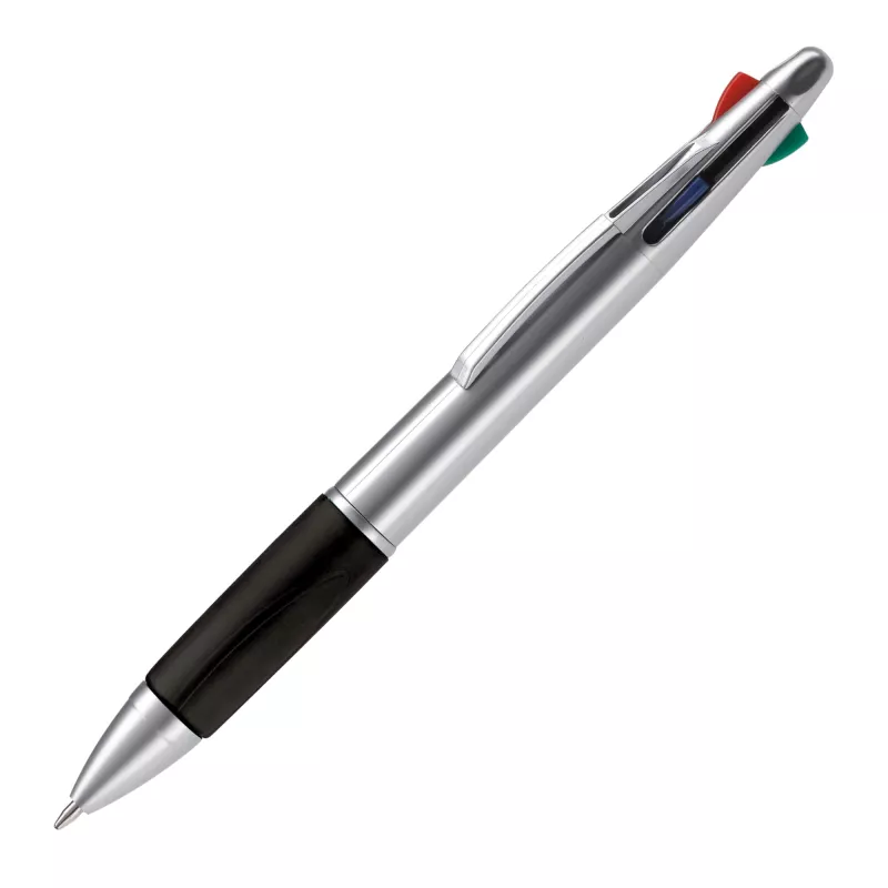 Długopis 4-kolorowy - srebrno / czarny (LT87226-N0502)