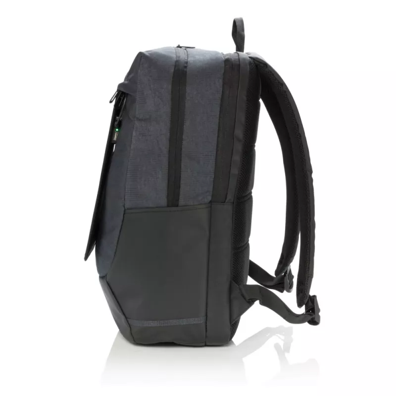 Plecak na laptopa 15,6", ładowarka słoneczna 7W Swiss Peak Eclipse - czarny (P762.120)