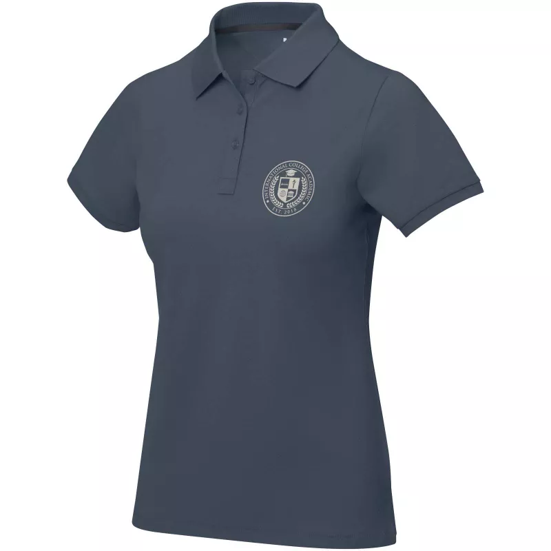 Damskie polo Calgary z krótkim rękawem - Hale Blue (38081-HALEBLUE)