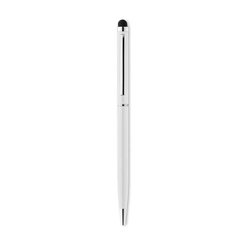 Długopis aluminiowy z rysikiem NEILO TOUCH - Bialy (MO8209-06)