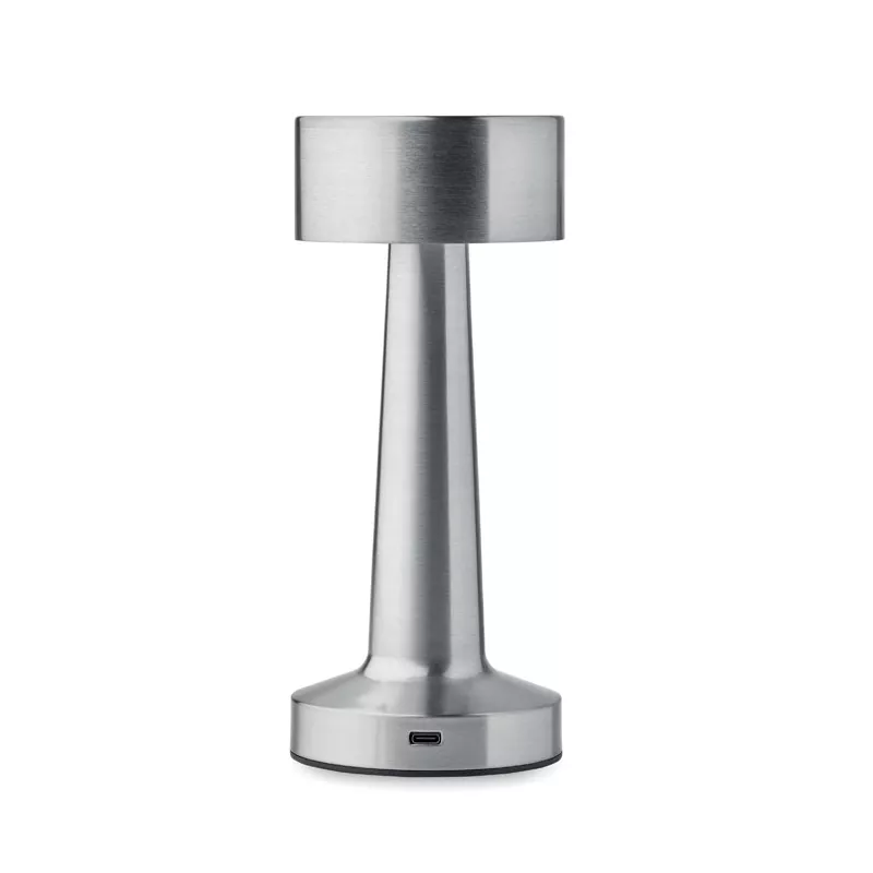 Lampka stołowa LED metalowa 1200 mAh HIERLUZ - Srebrny Mat (MO2478-16)