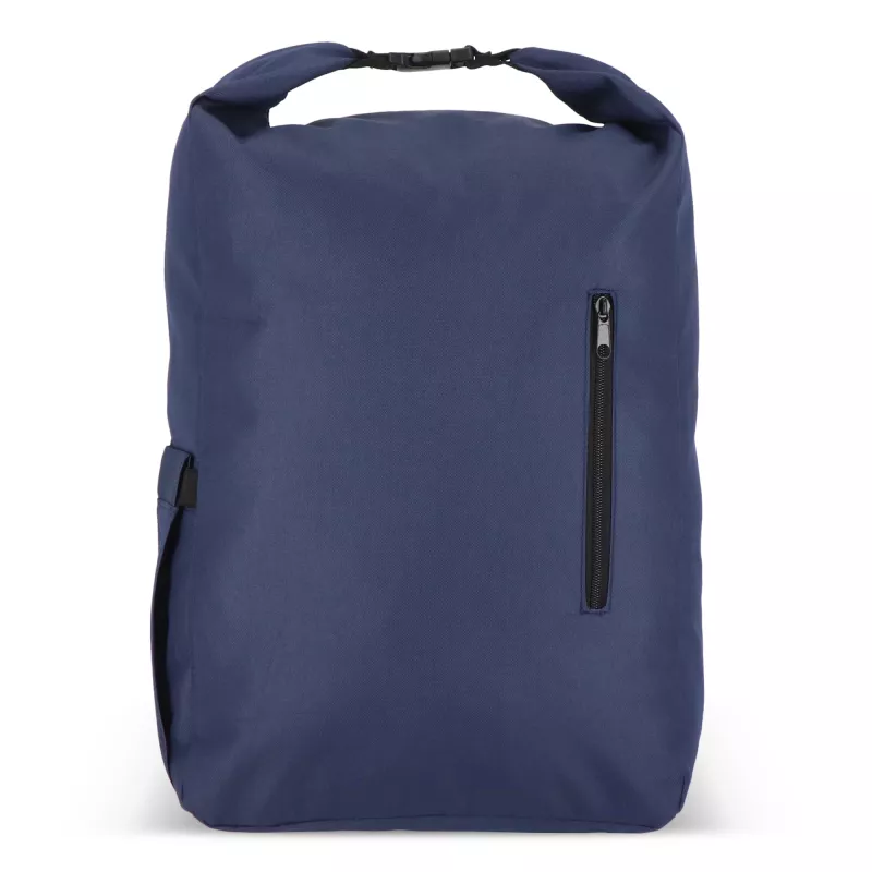 Plecak z klamrą R-PET 600D Rolltop 20L - ciemnoniebieski (LT95352-N0010)