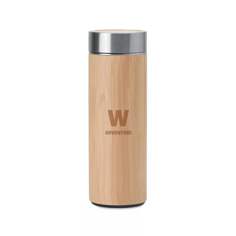 Termos w bambusowej obudowie 400 ml BATUMI - Drewna (MO9421-40)