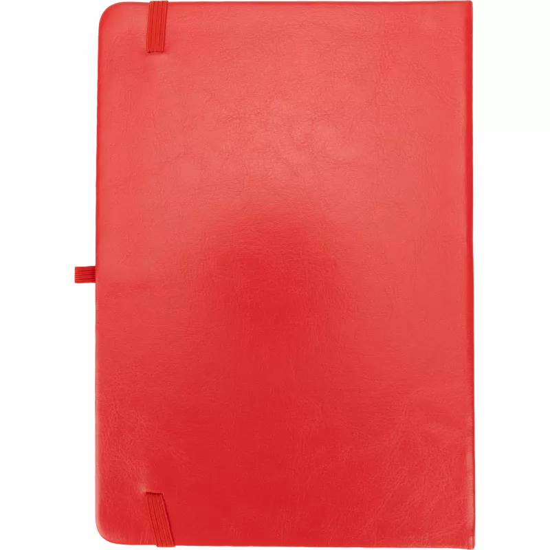 Notatnik A5 w linie z PU z recyklingu CLEO - czerwony (2374805)