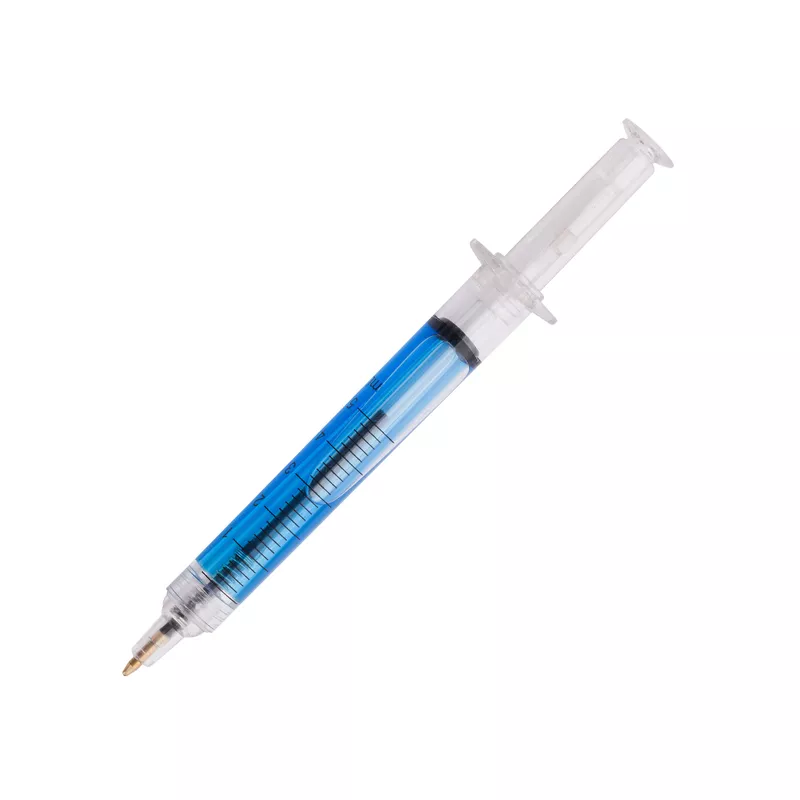 Długopis strzykawka CURE - niebieski (R73429.04)