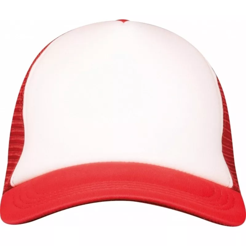 Czapka z daszkiem 5 paneli EGMOND - czerwony (425805)