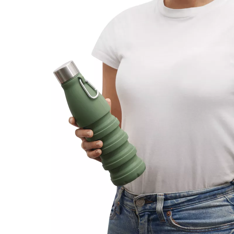 Składana butelka do picia - oliwkowa zieleń (56-0603192)