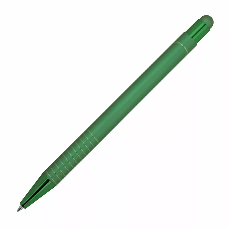 Długopis aluminiowy z touch-pen ANGELO - zielony (1541309)