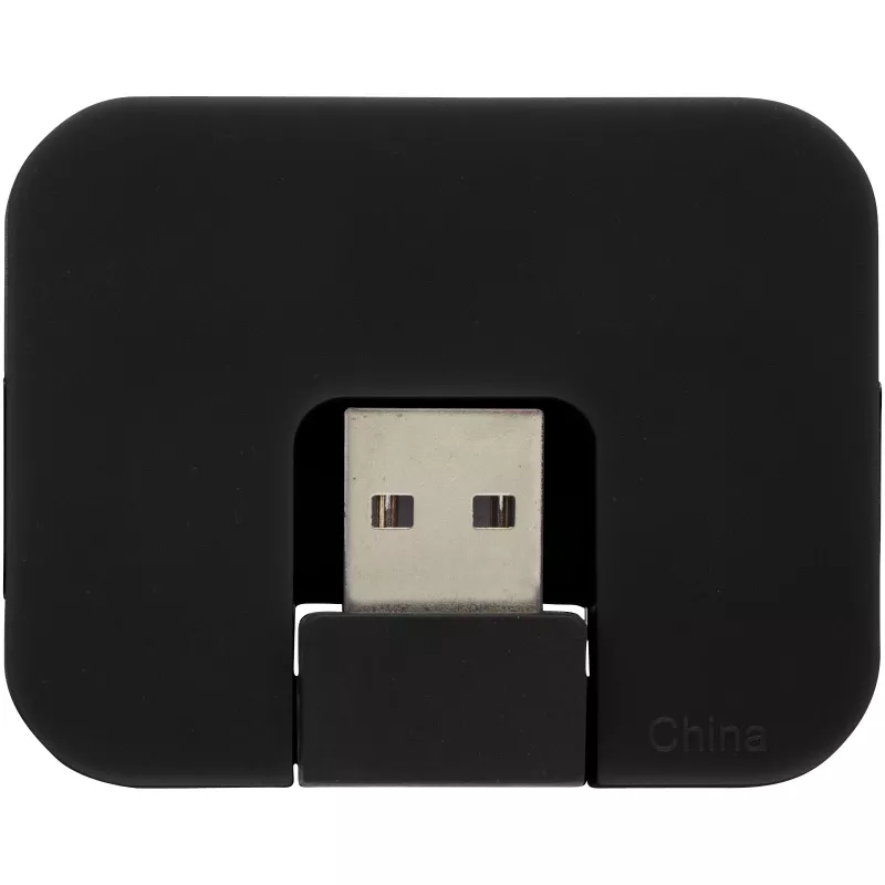 Rozdzielacz USB Gaia 4-portowy - Czarny (12359800)