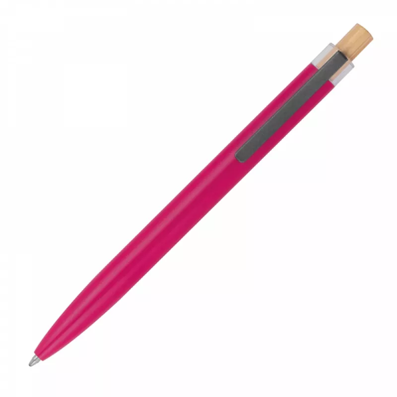 Długopis z aluminium z recyklingu - różowy (1384511)