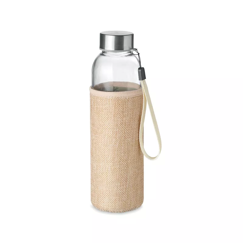 Butelka szklana 500 ml w etui z neoprenu UTAH TOUCH - Bezowy (MO6168-13)