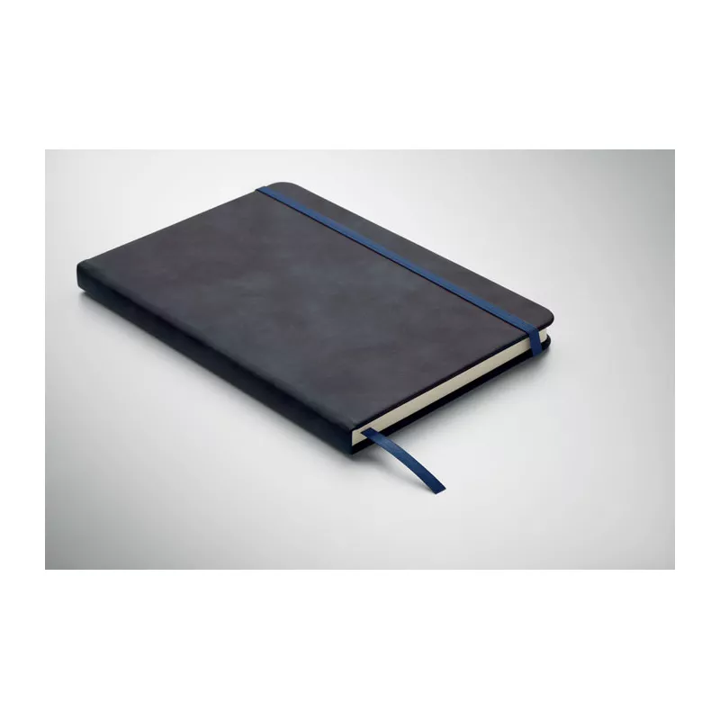 Notes A5 w twardej okładce z PU 80 kartek w linię TINT - Niebieski (MO2664-04)