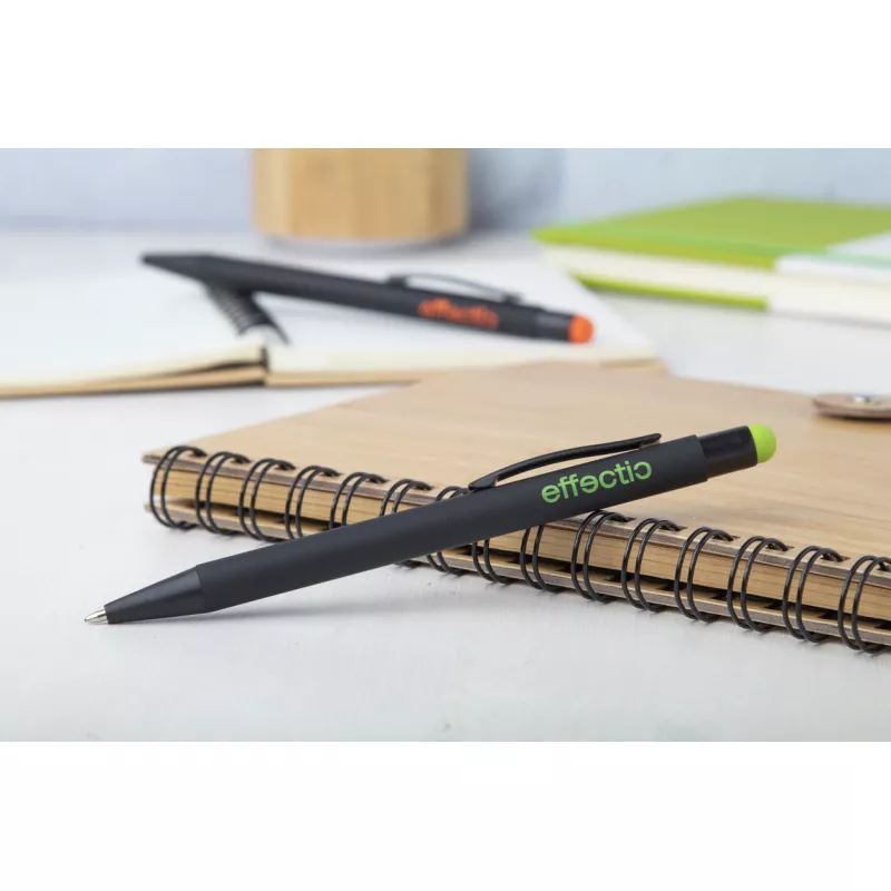 Długopis metalowy z kolorowym grawerem Pearly - zielony (AP845170-07)