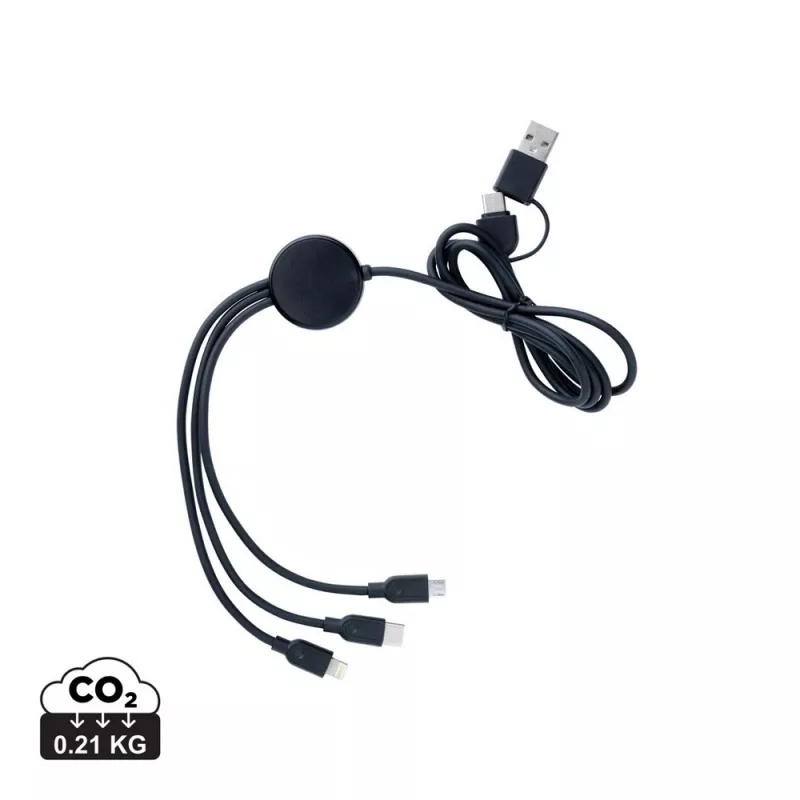 Kabel do ładowania 6 w 1 RABS - black (P302.481)