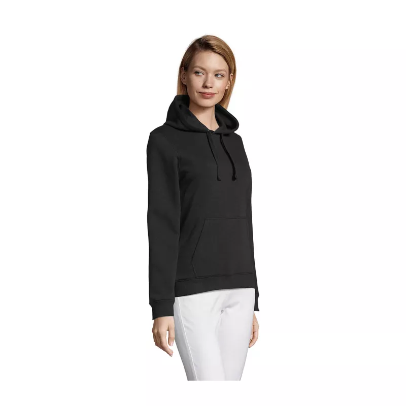 Bluza damska z kapturem 280 g/m² Sol's SPENCER WOMEN - Czarny (S03103-BK)