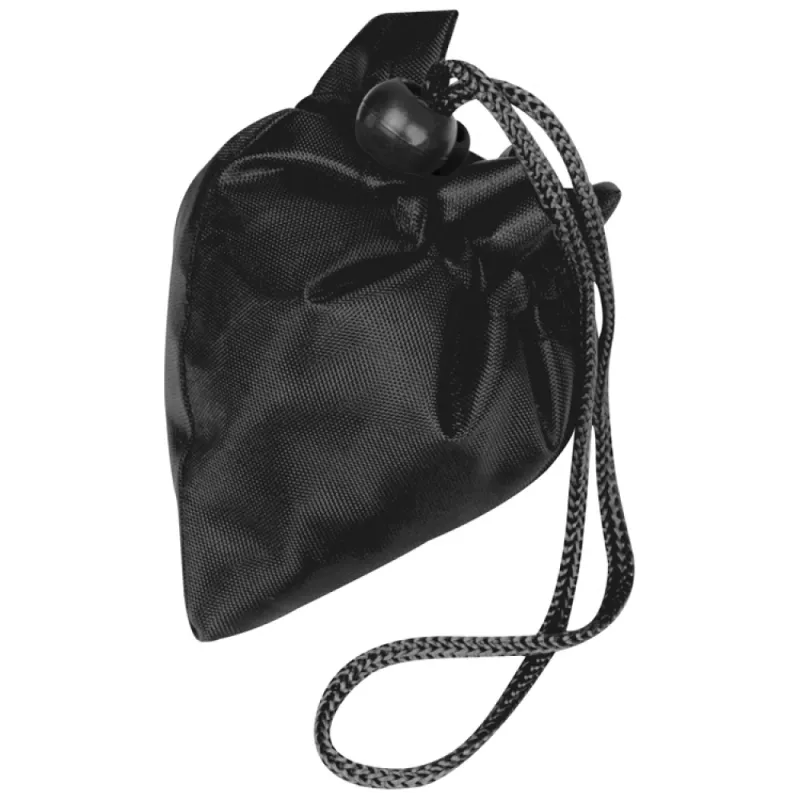 Składana torba poliestrowa na zakupy - czarny (6072403)