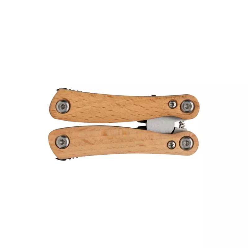 Mini narzędzie wielofunkcyjne, 12 el. - brązowy (P221.379)