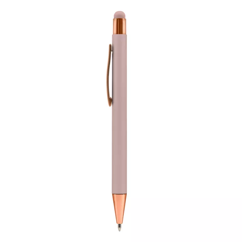 Długopis aluminiowy z touch pen-em | Ida - różowy (V1376-21)