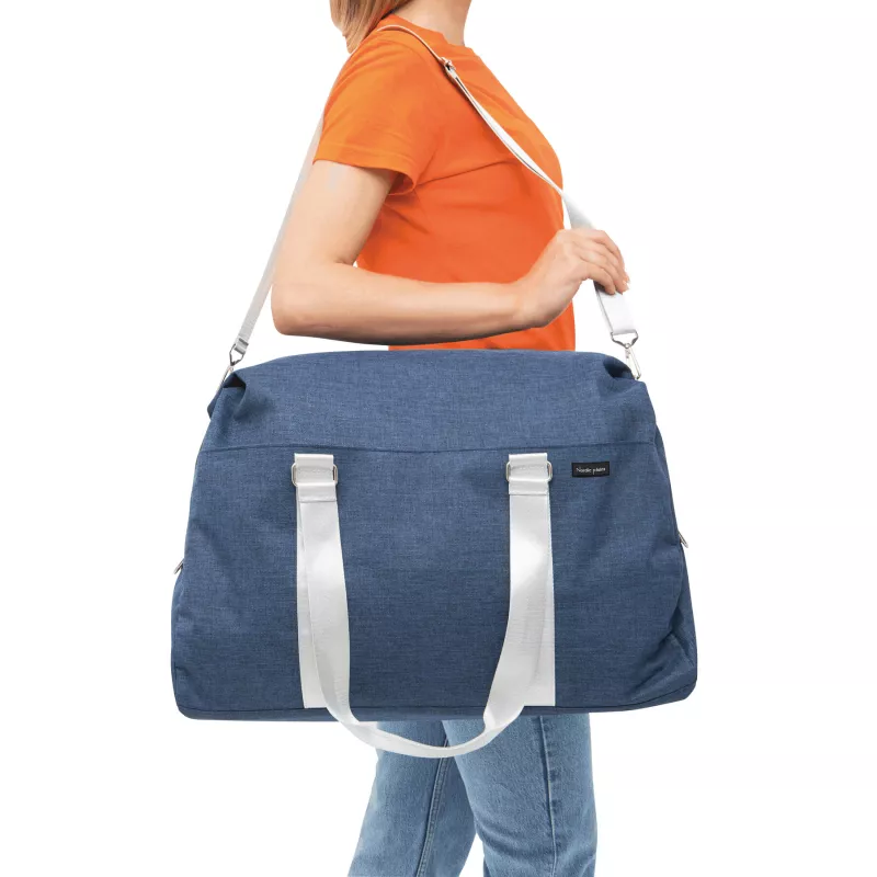 Weekenowa torba podróżna - niebieski, srebrny (56-0808575)