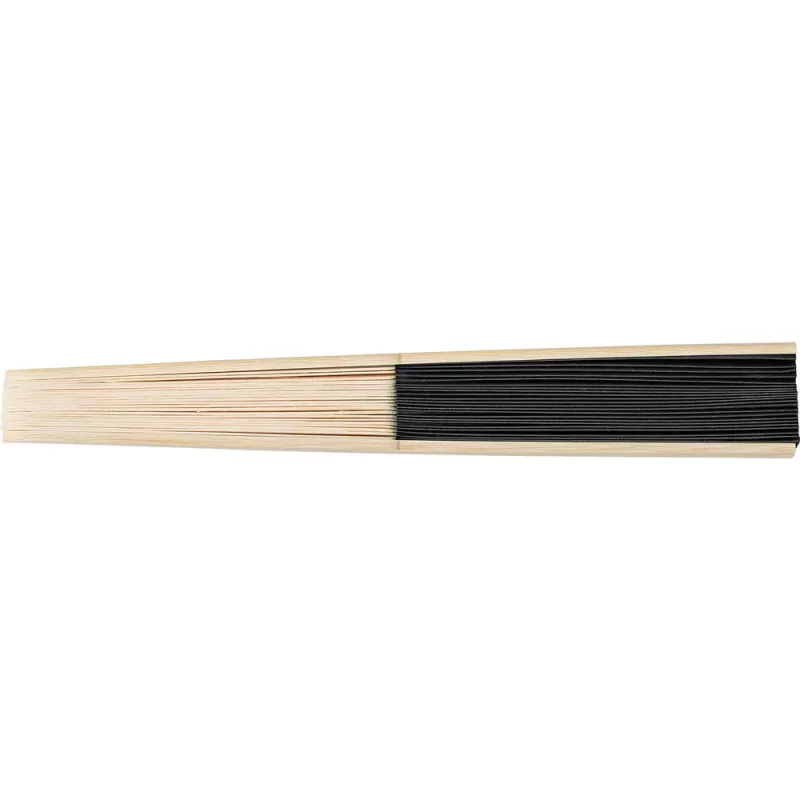 Wachlarz z bambusa - czarny (V2201-03)