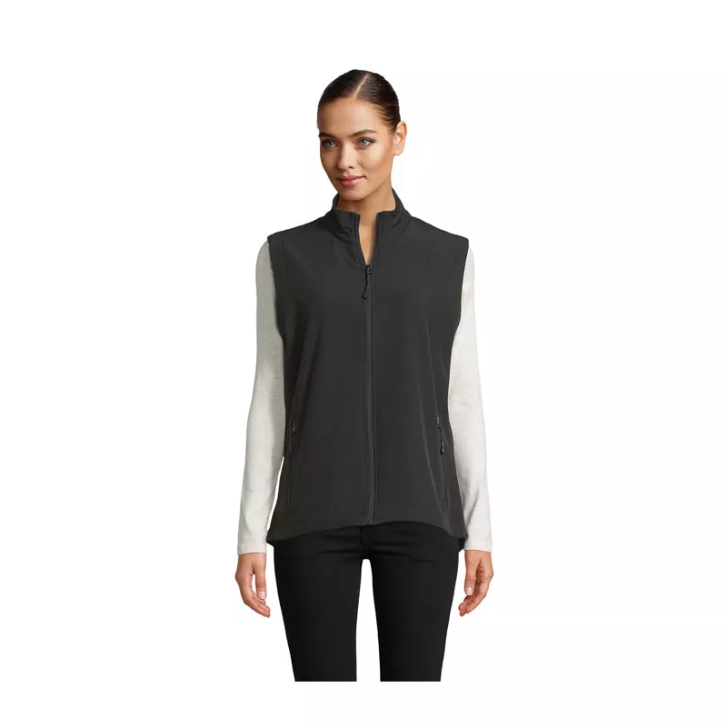 Kamizelka softshell damska Sol's RACE BW WOMEN - Czarny (S02888-BK)