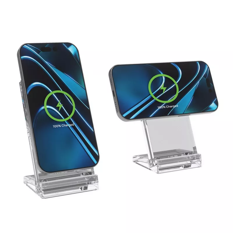 Magnetyczna ładowarka bezprzewodowa 15W Magcharge - neutralny (P309.0800)