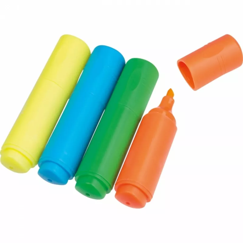 Mini zakreślacze 4 kolory SETH - wielokolorowy (24721mc)