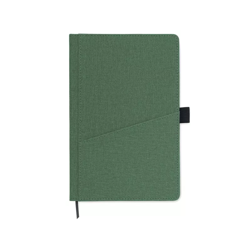 Notes A5 z kieszenią 80 kartek w linię CINCO - Ciemnozielony (MO2285-60)