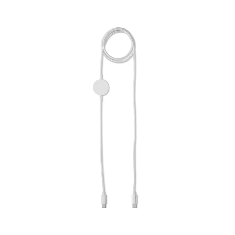 Kabel USB-C 60W z ładowarką do smartwatcha ARGER - Bialy (MO3151-06)
