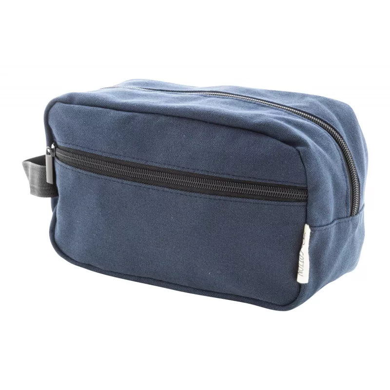Rebyss Beauty kosmetyczka z płótna poddanego recyklingowi - ciemno niebieski (AP808298-06A)